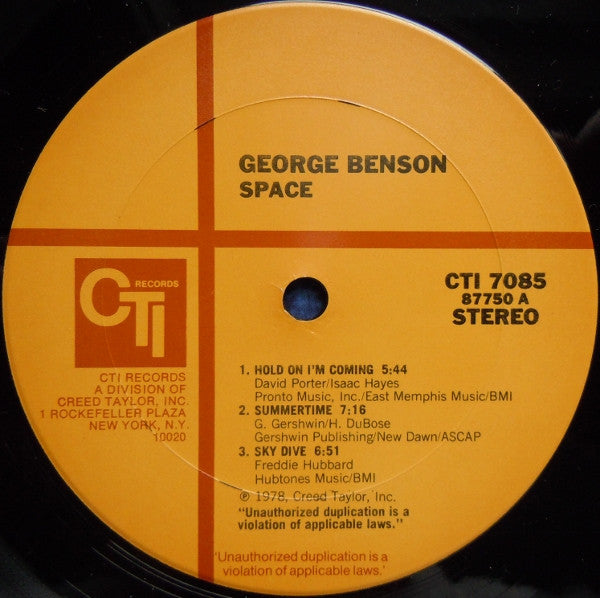 George Benson - Space // Vinyl Record