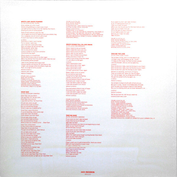 Elton John - 21 At 33 // Vinyl Record