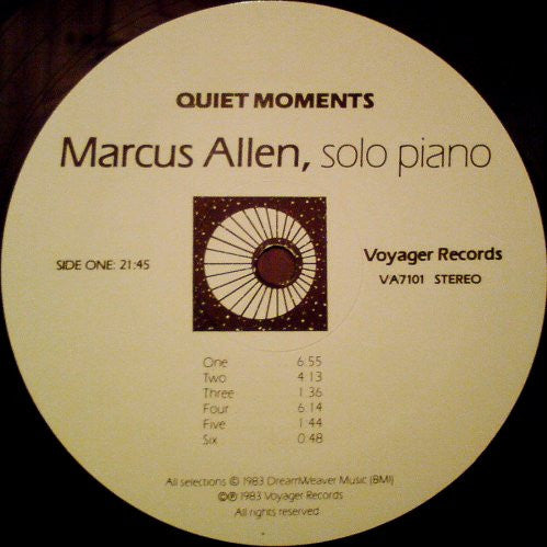 Marcus Allen - Quiet Moments // Vinyl Record