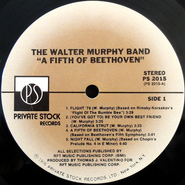 Walter Murphy & The Big Apple Band - A Fifth Of Beethoven // Vinyl Record / Original cellophane