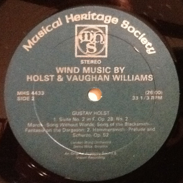 Gustav Holst - Wind Music // Vinyl Record