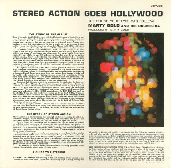 Martin Gold And His Orchestra - Stereo Action Goes Hollywood // Vinyl Record