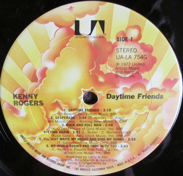 Kenny Rogers - Daytime Friends // Vinyl Record