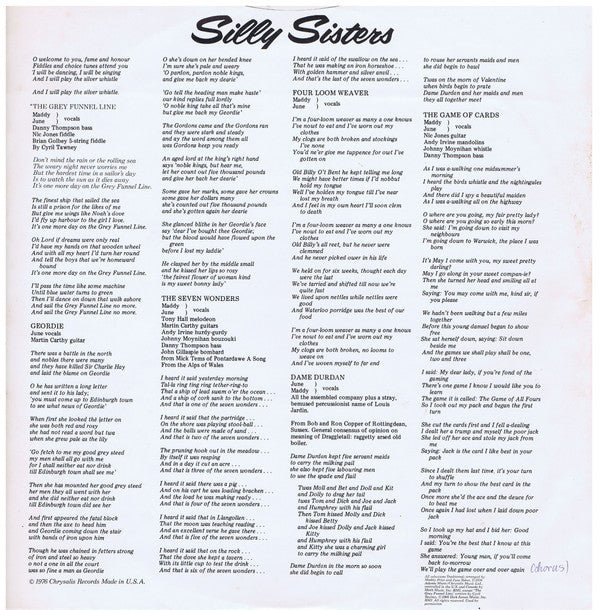 Maddy Prior - Silly Sisters // Vinyl Record