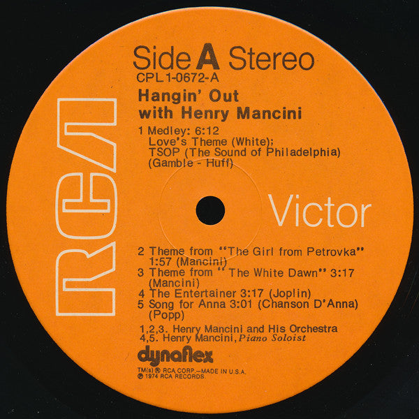Henry Mancini - Hangin' Out // Vinyl Record