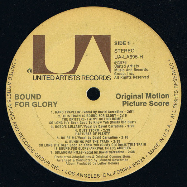 Woody Guthrie - Bound For Glory - Original Motion Picture Score // Vinyl Record