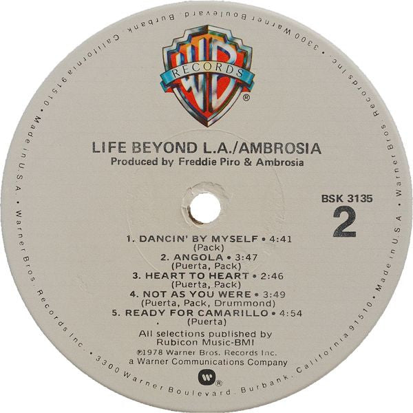 Ambrosia - Life Beyond L.A. // Vinyl Record