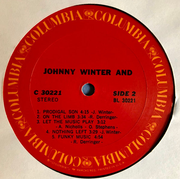 Johnny Winter And - Johnny Winter And // Vinyl Record