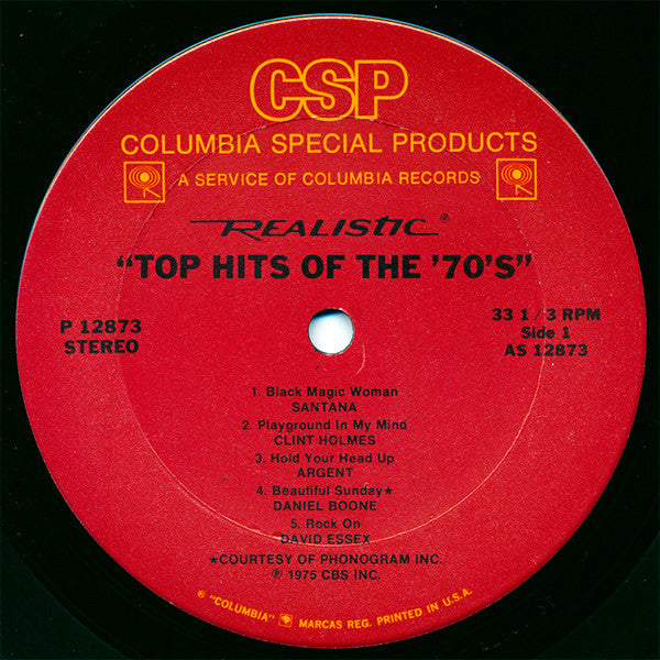Various - Top Hits Of The '70's // Vinyl Record / Original cellophane