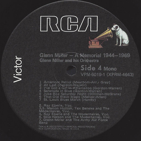 Glenn Miller - Glenn Miller - A Memorial 1944-1969 // Vinyl Record