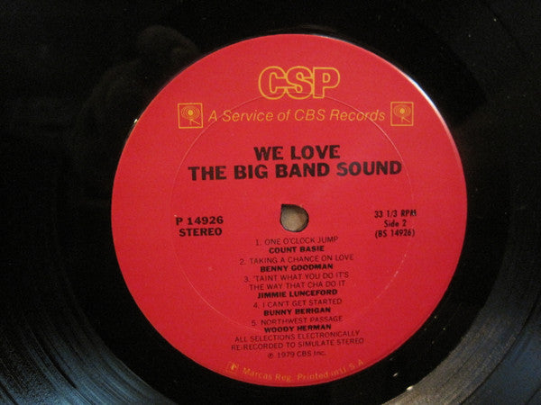 Various - We Love The Big Band Sound // Vinyl Record