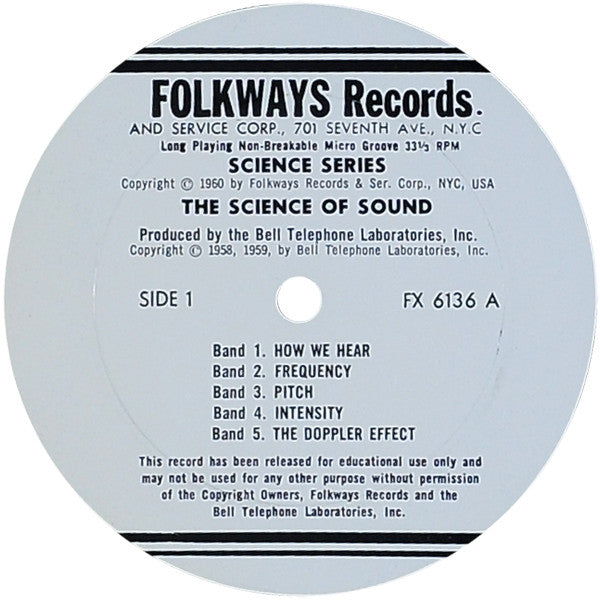 Bell Telephone Laboratories, Inc. - The Science Of Sound // Vinyl Record