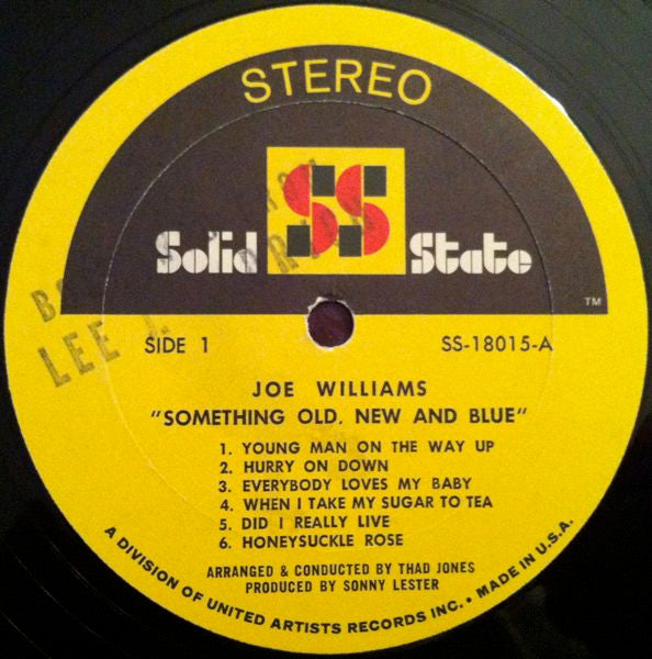Joe Williams - Something Old, New And Blue // Vinyl Record