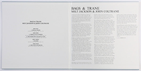 Milt Jackson - Bags & Trane // Vinyl Record / Factory sealed