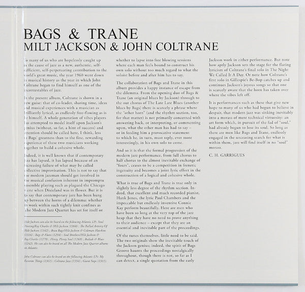 Milt Jackson - Bags & Trane // Vinyl Record / Factory sealed