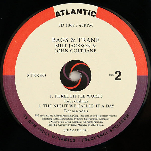 Milt Jackson - Bags & Trane // Vinyl Record