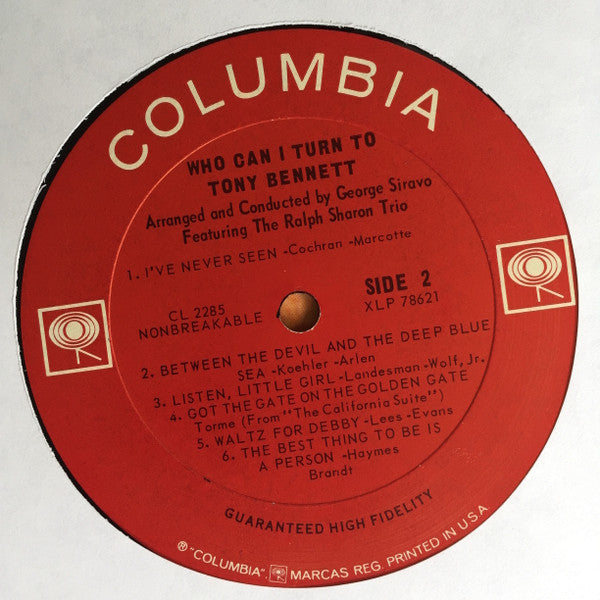 Tony Bennett - Who Can I Turn To // Vinyl Record