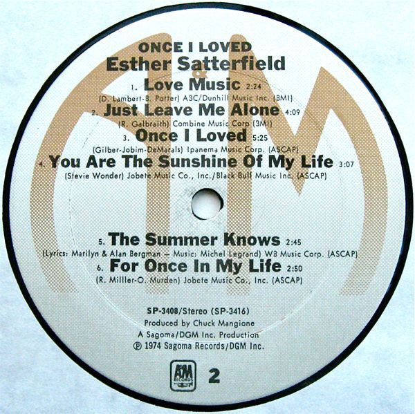 Esther Satterfield - Once I Loved // Vinyl Record