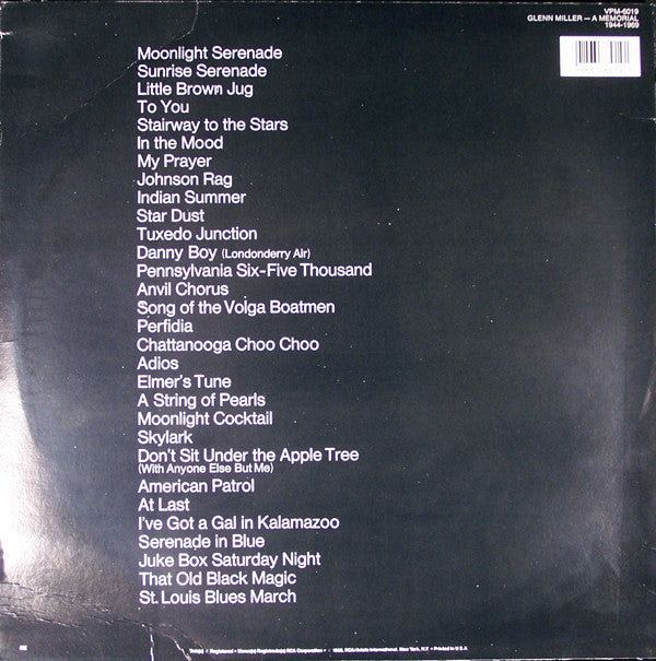 Glenn Miller - Glenn Miller - A Memorial 1944-1969 // Vinyl Record