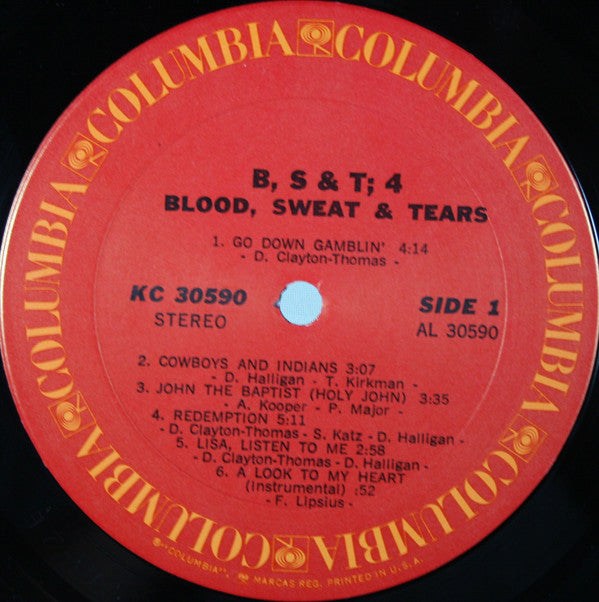 Blood, Sweat And Tears - B, S & T 4 // Vinyl Record