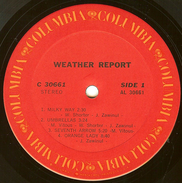 Weather Report - Weather Report // Vinyl Record – AURAL HiFi