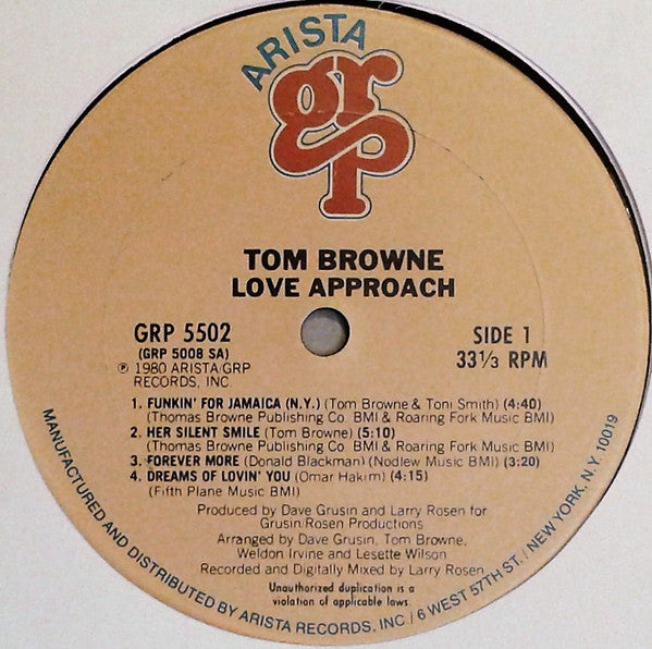Tom Browne - Love Approach // Vinyl Record