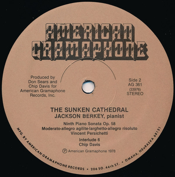 Jackson Berkey - Sunken Cathedral // Vinyl Record
