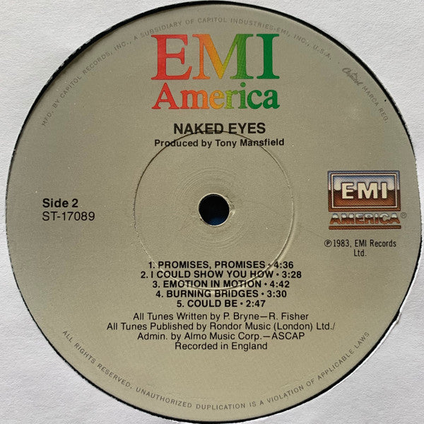 Naked Eyes - Naked Eyes // Vinyl Record