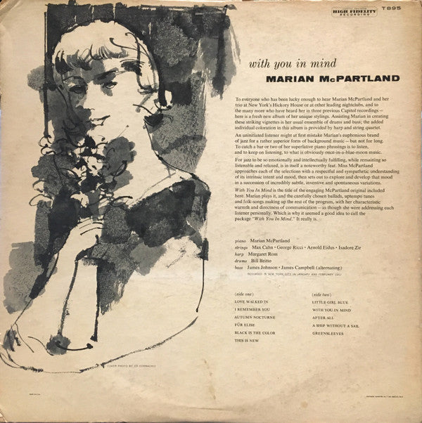 Marian McPartland - With You In Mind // Vinyl Record