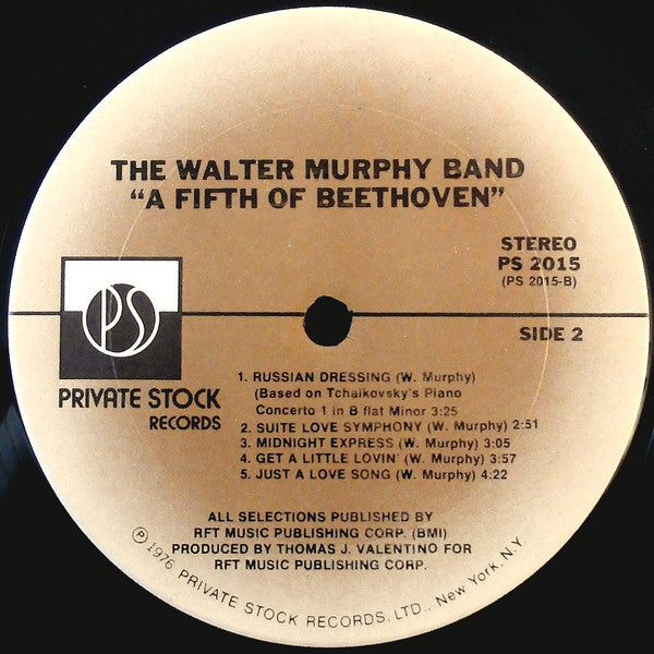 Walter Murphy & The Big Apple Band - A Fifth Of Beethoven // Vinyl Record / Original cellophane