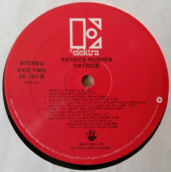 Patrice Rushen - Patrice // Vinyl Record