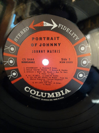 Johnny Mathis - Portrait Of Johnny // Vinyl Record