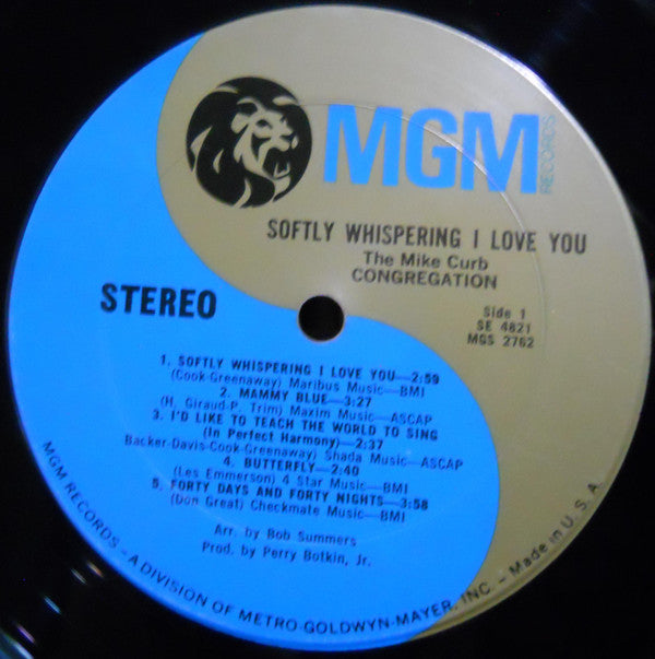 Mike Curb Congregation - Softly Whispering I Love You // Vinyl Record