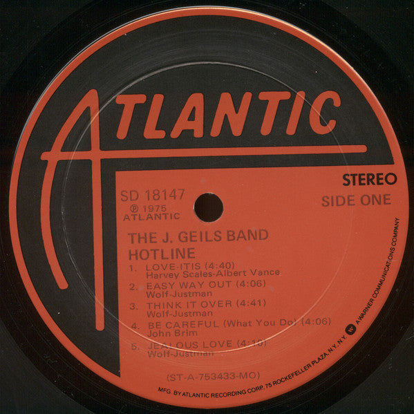 The J. Geils Band - Hotline // Vinyl Record