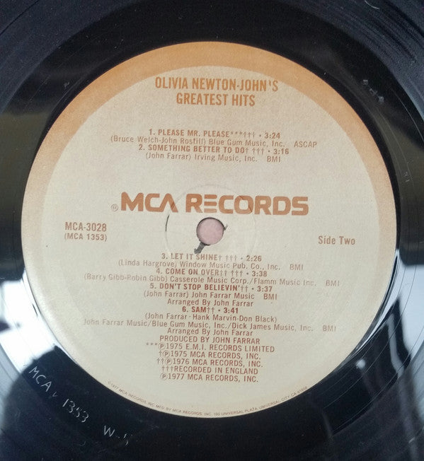 Olivia Newton-John - Olivia Newton-John's Greatest Hits // Vinyl Record