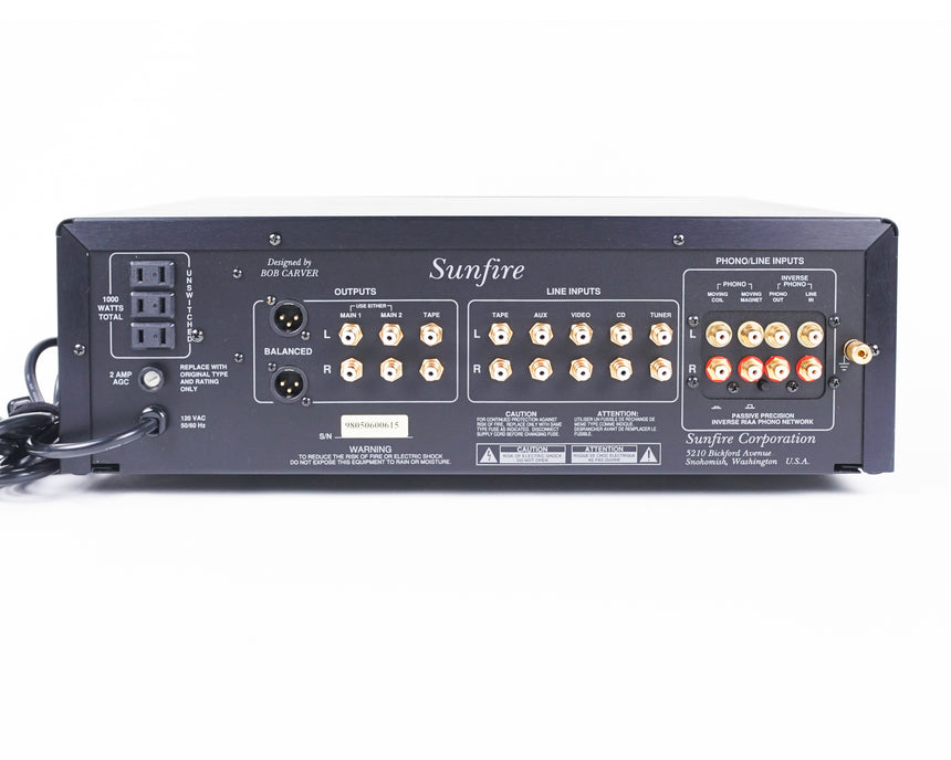 Sunfire Classic // Tube Preamplifier by Bob Carver / MM/MC phono upgrade / Orig. Box