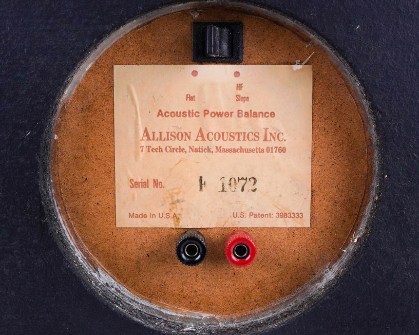 Vintage Allison Model Six // Speakers