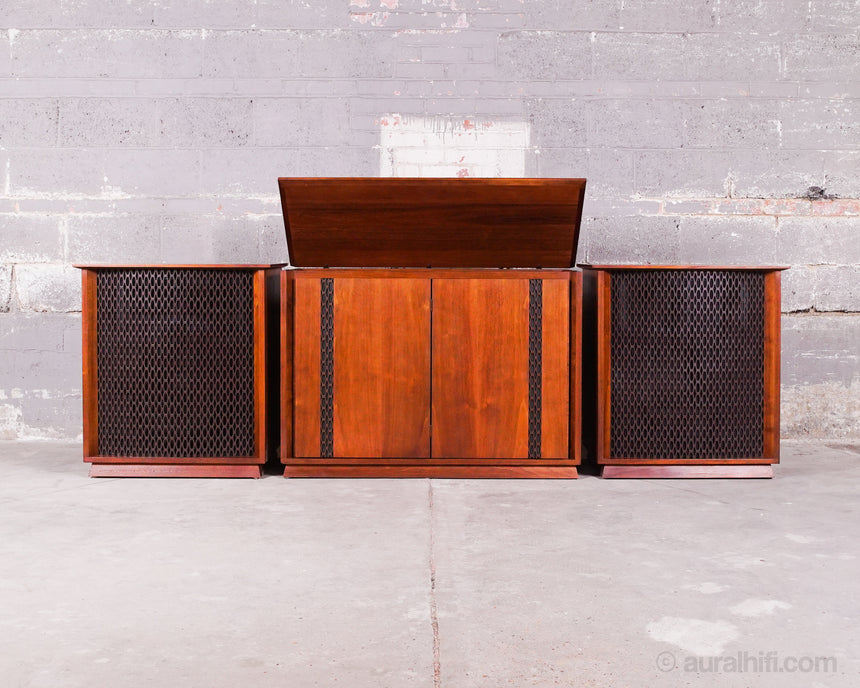 Vintage Altec Lansing Valencia 846 A // Speakers With Rare Center Console / Full Restoration