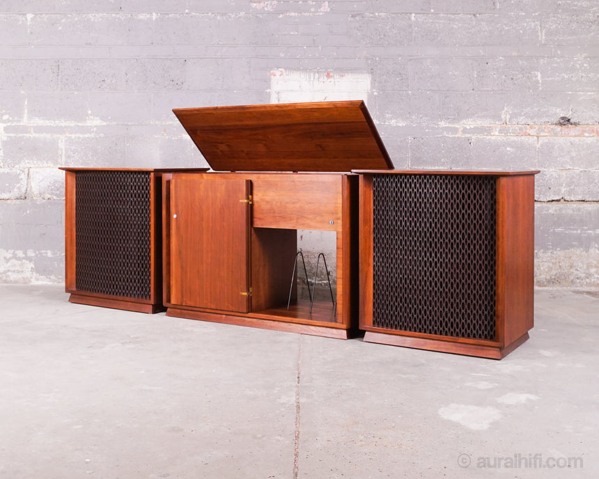 Vintage Altec Lansing Valencia 846 A // Speakers With Rare Center Console / Full Restoration