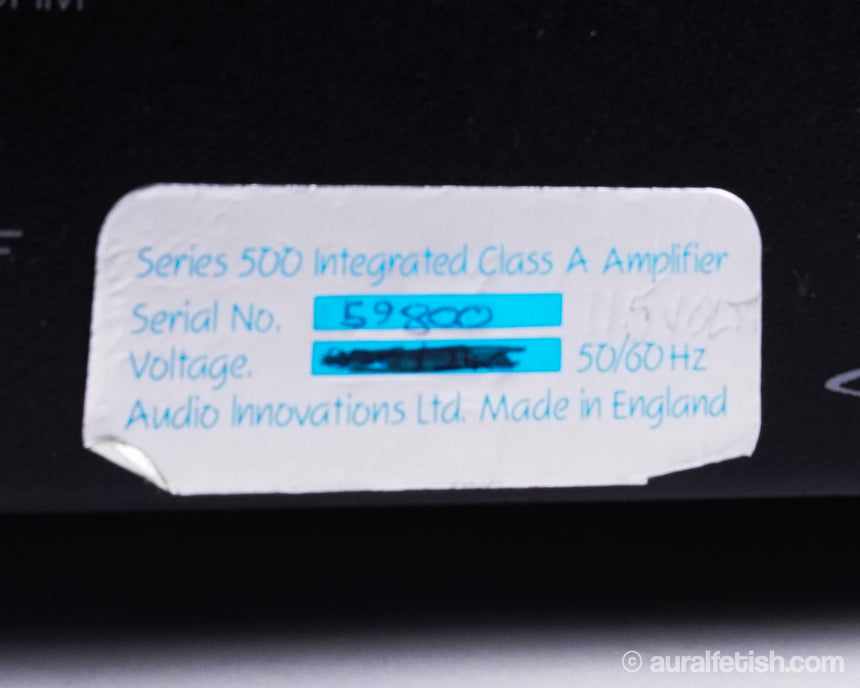 Audio Innovations Series 500 // Tube Integrated Amplifier / Original Box