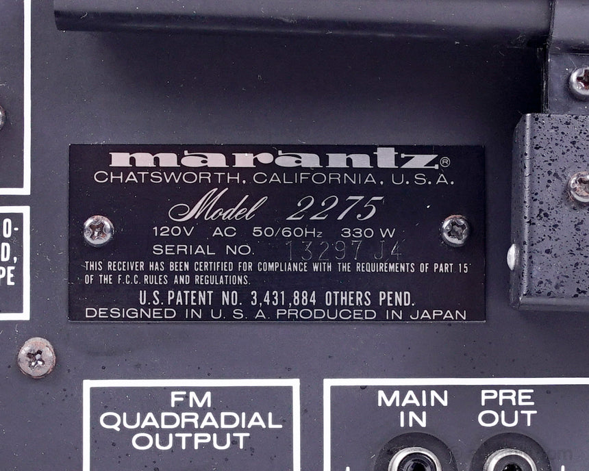 Vintage Marantz Model 2275 // Solid-State Receiver