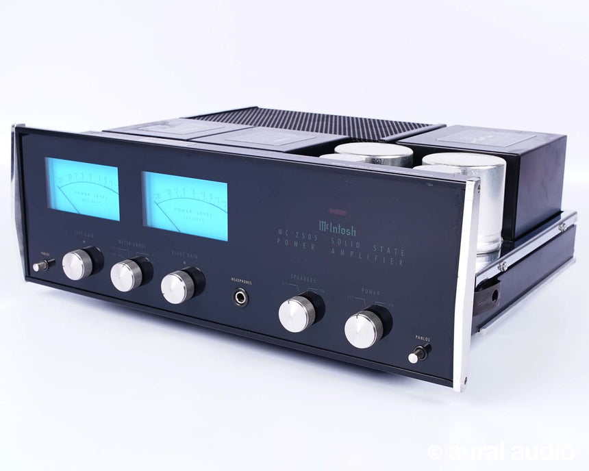 Vintage McIntosh MC 2505 // Solid-State Amplifier / New Glass