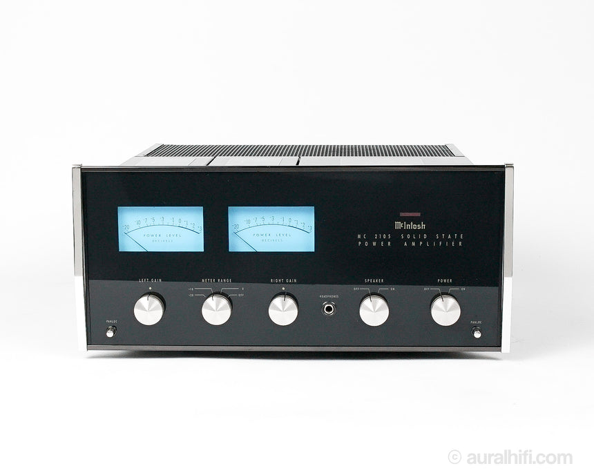 Vintage McIntosh MC2105 // Solid-State Amplifier / New Glass