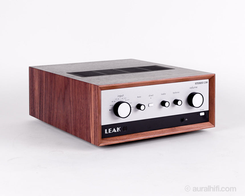 New / Leak  Stereo 230 //  Integrated Amplifier / Walnut Cabinet