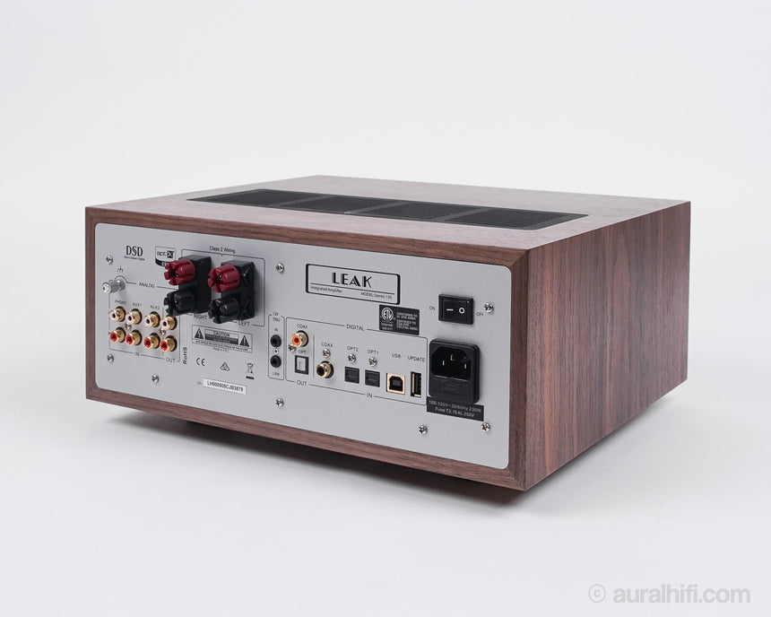 New / Leak  Stereo 130 //  Integrated Amplifier / Walnut Cabinet