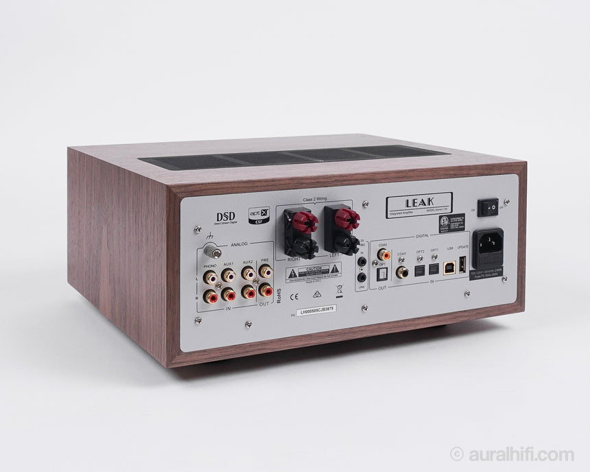 New / Leak  Stereo 130 //  Integrated Amplifier / Walnut Cabinet
