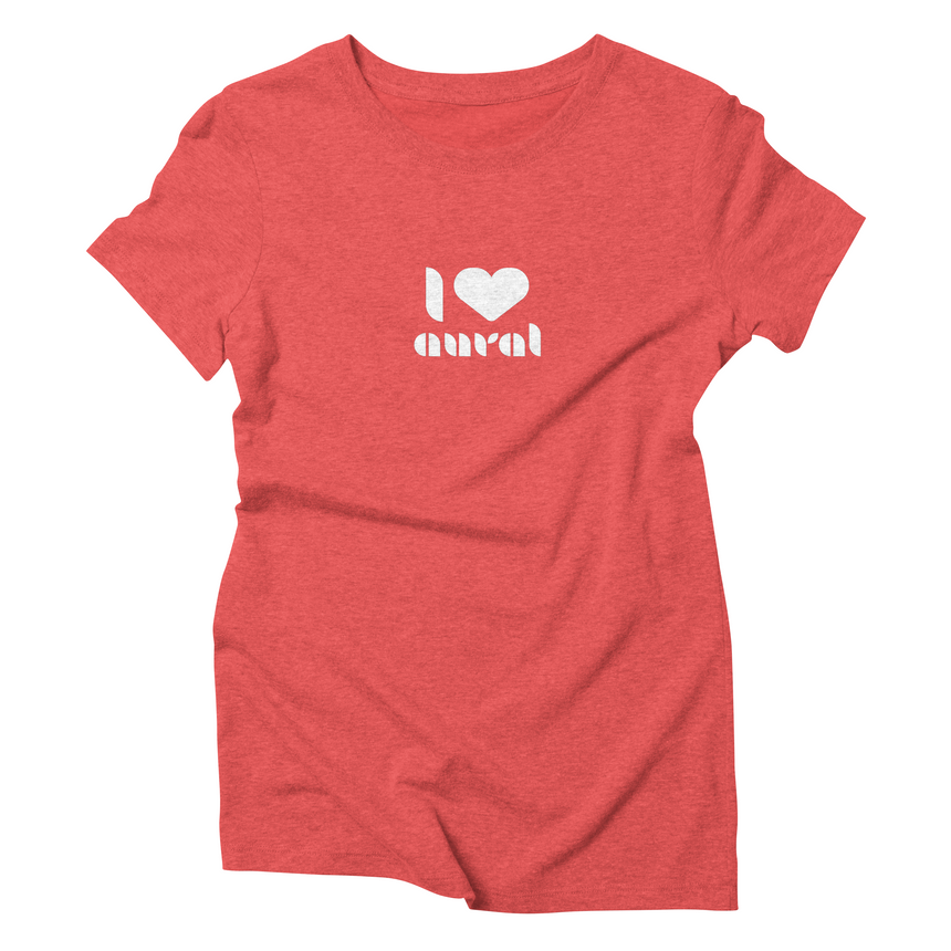 I Love Aural // Women's Triblend T-shirt