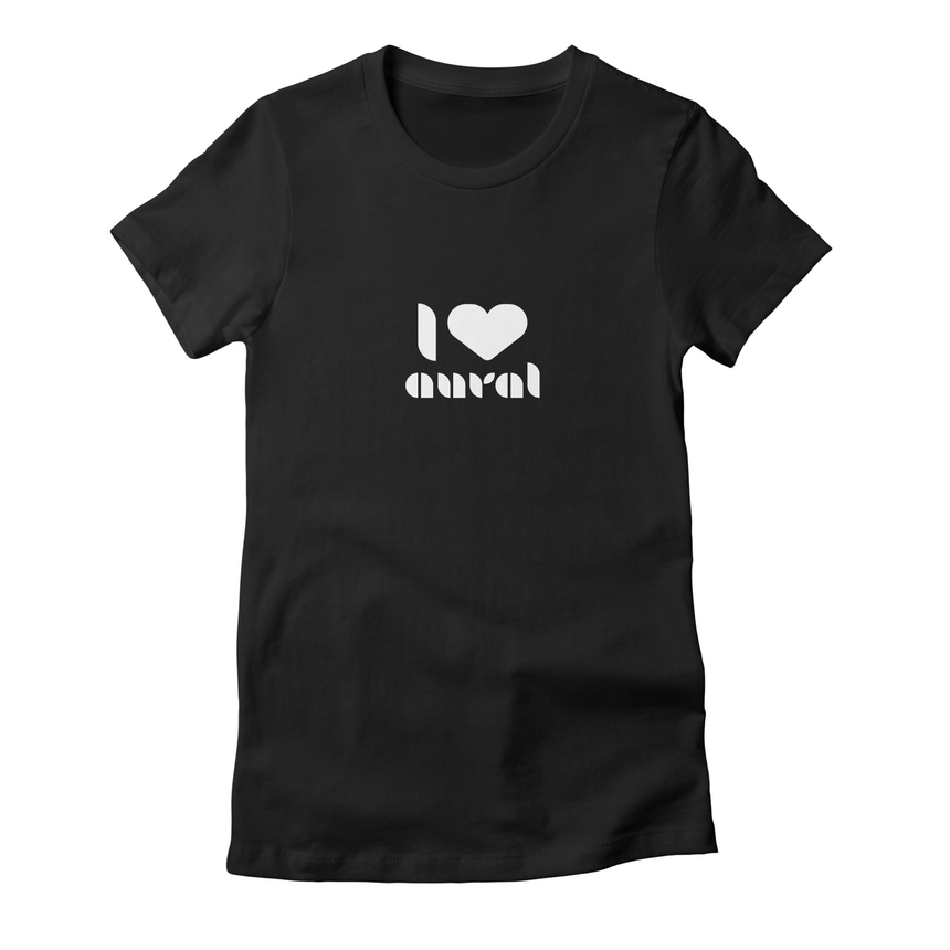 I Love Aural // Women's Fitted T-shirt