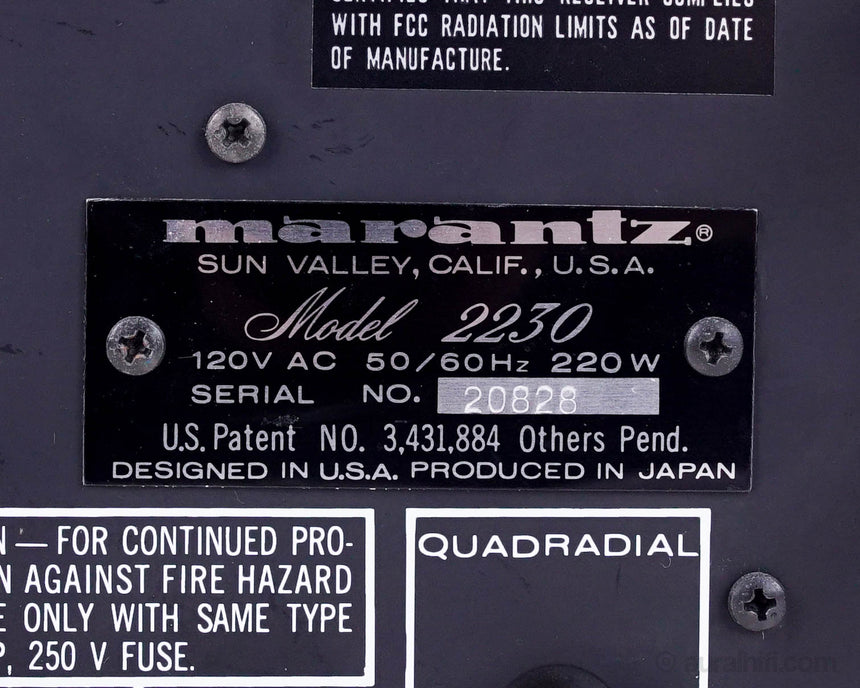 Vintage Marantz 2230 // Solid-State Receiver