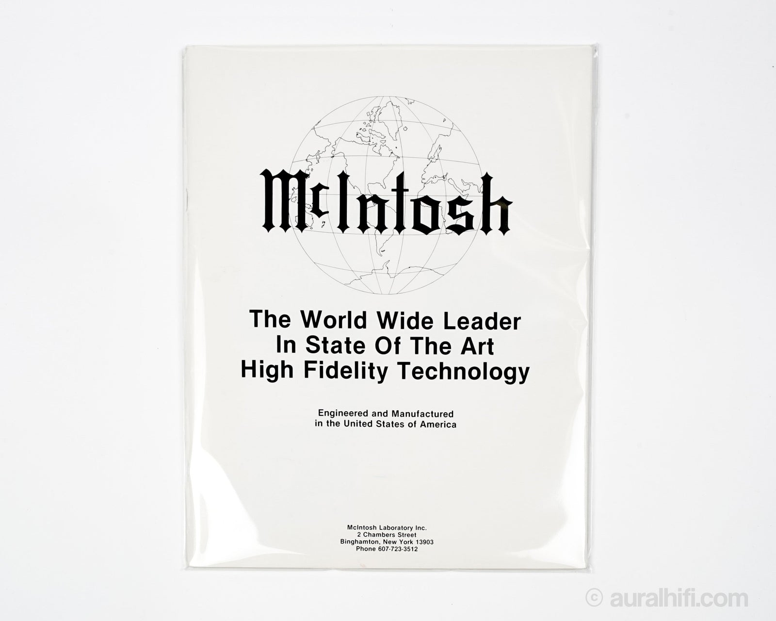 Vintage Mcintosh Catalog // Brand / Very Good For Sale AURAL HiFi